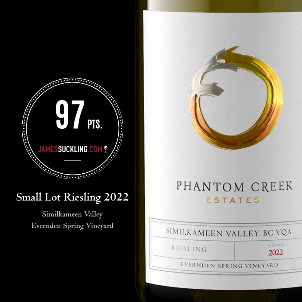 Phantom Creek 2022 Small Lot Similkameen Valley Riesling — rated 97 points by James Suckling